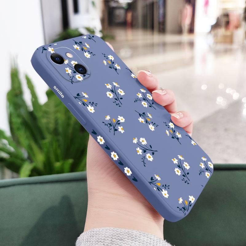 Nice Flowers Phone Case For iPhone 17 Air 16 16e 15 14 13 12 11 X XR XS Plus Pro Max Mini Silicone Cover