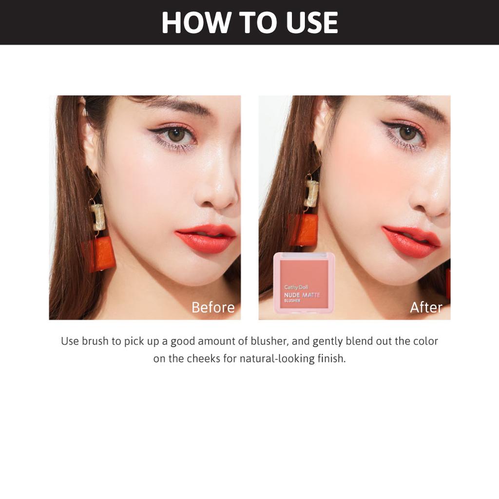 Karmart CATHY DOLL NUDE MATTE BLUSHER 6 г - Тайский косметический макияж