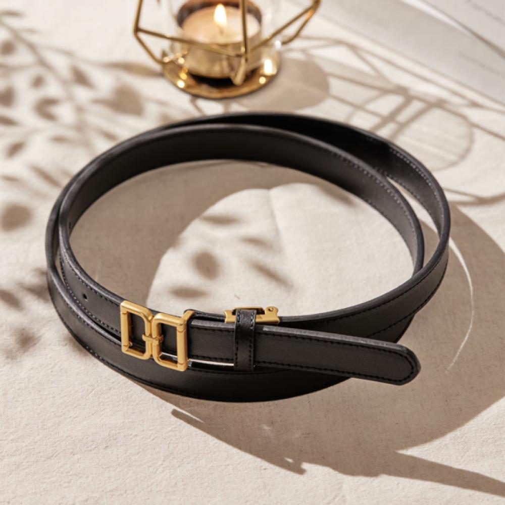DakS Black Dd Gold Buckle Women S Belt Dbbe6e770bk