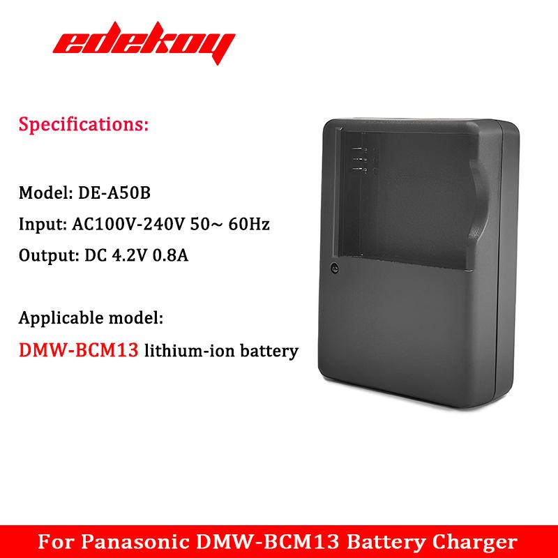Зарядное устройство DE-A50B DEA50 для аккумулятора DMW-BCM13, DMW-BCM13PP, BCM13E для камеры Panasonic Lumix DMC-ZS40, TZ60, ZS45, TZ57, ZS50, TZ70, ZS27, TS5