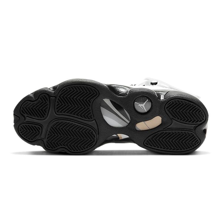 Кроссовки Air Jordan 6 Rings GS Motorsport для детей Белые Черные Металлически-золотые DJ6163-107