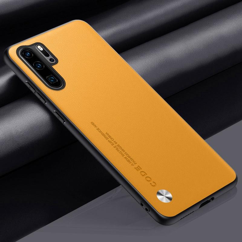 Роскошный чехол из искусственной кожи для Huawei P30 Pro, задняя крышка, матовый силиконовый чехол для телефона с полной защитой для Huawei P30 P30Pro Coque