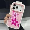 Чехол с принтом «Цветы и Листья» для iPhone 17 18 Pro Max Силиконовый чехол с кожаной текстурой для iPhone 16 15 14 13 Pro Max 17E
