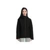 Under Armour Expanse Solid Color Hooded Waterproof Outdoor Sports Long Sleeve Base Jacket Women Jackets Black 1387688-001