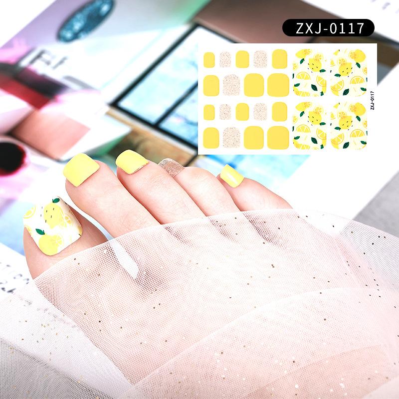 Летняя новая наклейка для ногтей, милая наклейка для ногтей на ногах, водонепроницаемая прочная наклейка для ногтей, декоративная женская
