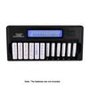 PALO PL-NC30 Universal Intelligent Battery Charger 4 Inch LCD Display Speedy Smart Charger w 12 Battery Slots for 1.2V Ni-MH Ni-CD AAA AA Batteries