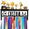 Medal Holder Carbon Steel Medal Display Rack Ribbons Metal Custom Sports Race Plaques Hanger Wrestling Trophy Shelf