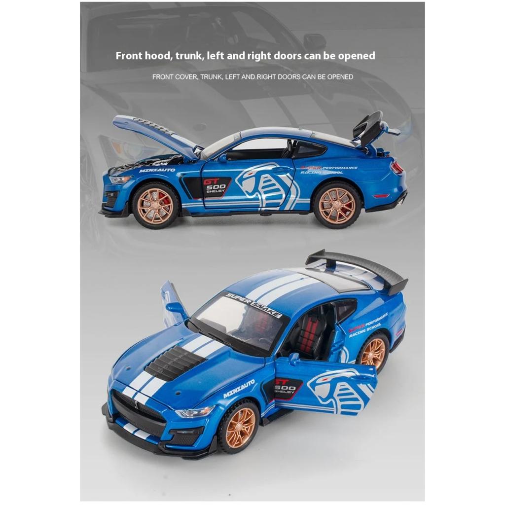 1/32 Ford Mustang Viper GT500 Спортивный Автомобиль Сплав Литье под Давлением Модель Высокая Симуляция Модель Транспортного Средства Украшение Игрушки для Детей Мальчиков Подарок