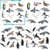 Detailed Pvc Antarctic Ocean Animal Model Set With Penguin Whale Seal And Albatross