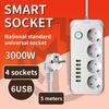 European Standard 16A Power Strip with Two-Pin Socket for Russian, German, Korean, and Austrian Use