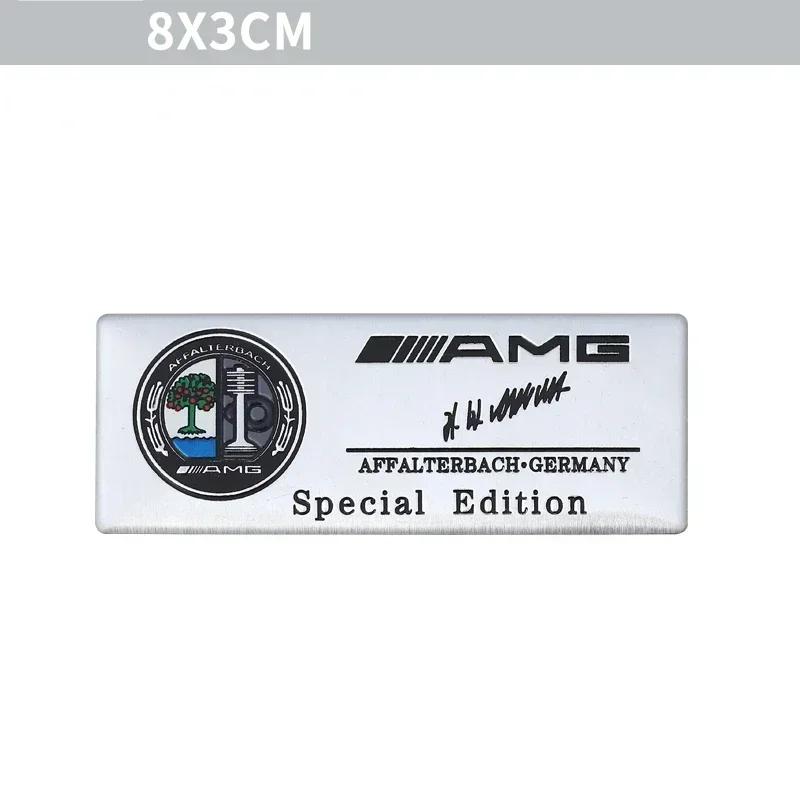 AAVS1 3D Aluminum Car Body Trunk Decor Sticker Auto Refit Accessorie For Mercedes Benz AMG A B G S Class W211 W124 W128 W140 W168 W176