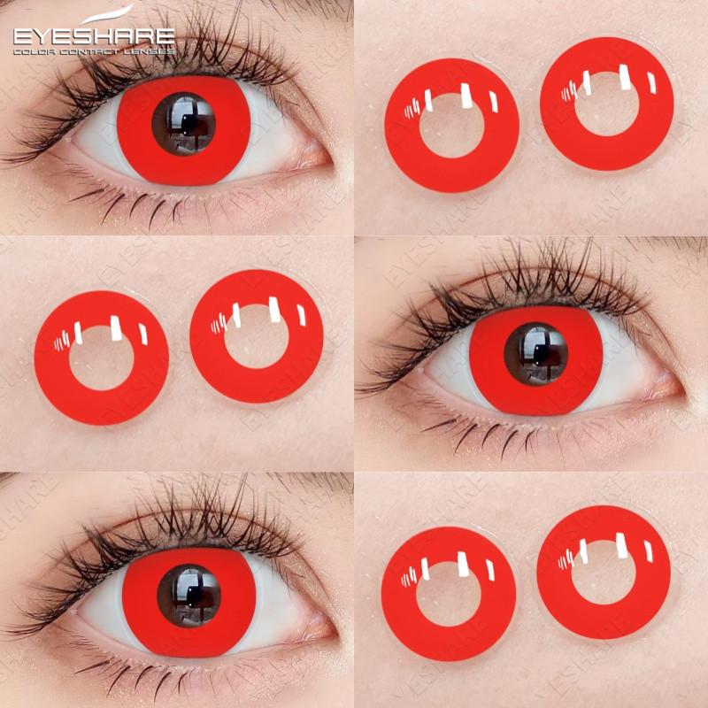 Eyeshare Косплей Цветные контактные линзы для глаз Хэллоуин Сумасшедшие цветные линзы Косметика Красота Ученик Годовое использование