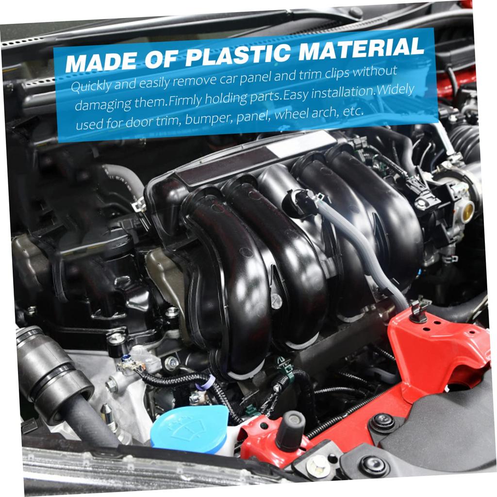 HEALEEP 190pcs Rivet Clips Wood Engine Cover Clips Bumper Buff