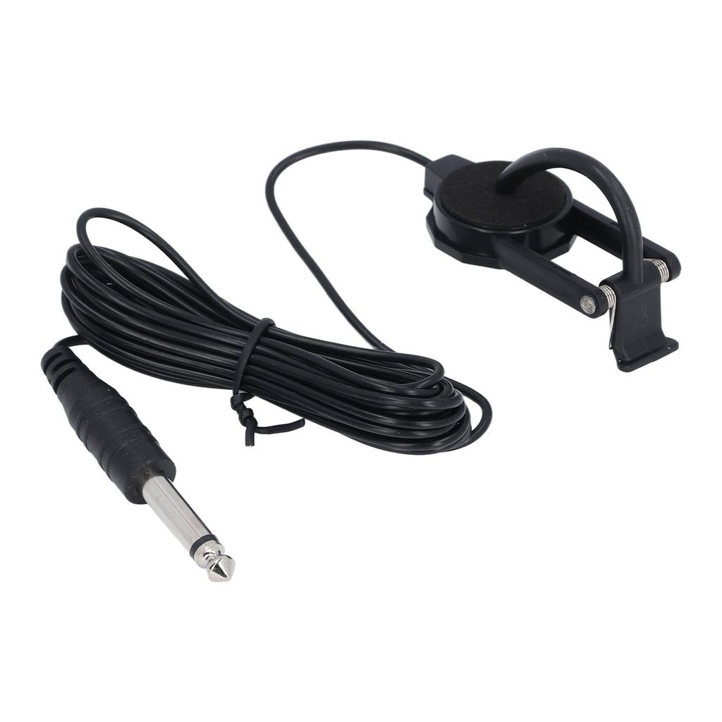 Violin Acoustic Pickup Portable Hole Free Patch ABS and Metal Clip On Violin Pick Up