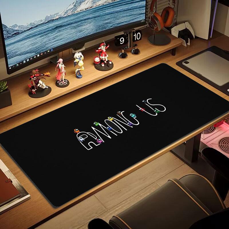 Among Us Коврик для мыши большого размера Большая игровая подушка для стола Нескользящий коврик для ноутбука и планшета XXL Коврик для мини-ПК Игровой коврик с заблокированным краем