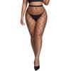 Women Lace Sheer Sexy Black Fishnets Pantyhose Thighs Plus Size Knee Thigh High Stockings Lingerie Panty Socks 5XXXXL