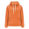 Women's Casual Loose Solid Color Long-sleeved Crewneck Sports Hoodie