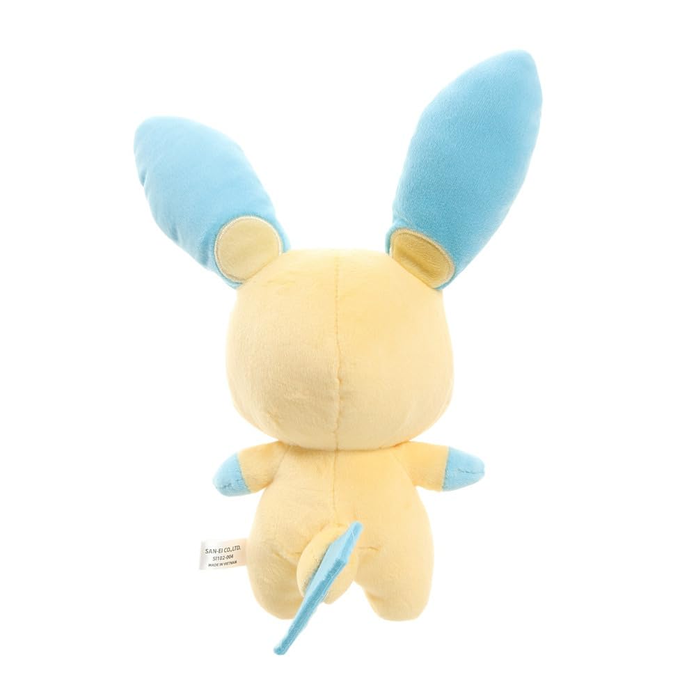Sanei Boeki Pokemon ALL STAR COLLECTION Minun x D9 x Plush Toy Pokemon PP70 (S) W20.5 H22.5cm