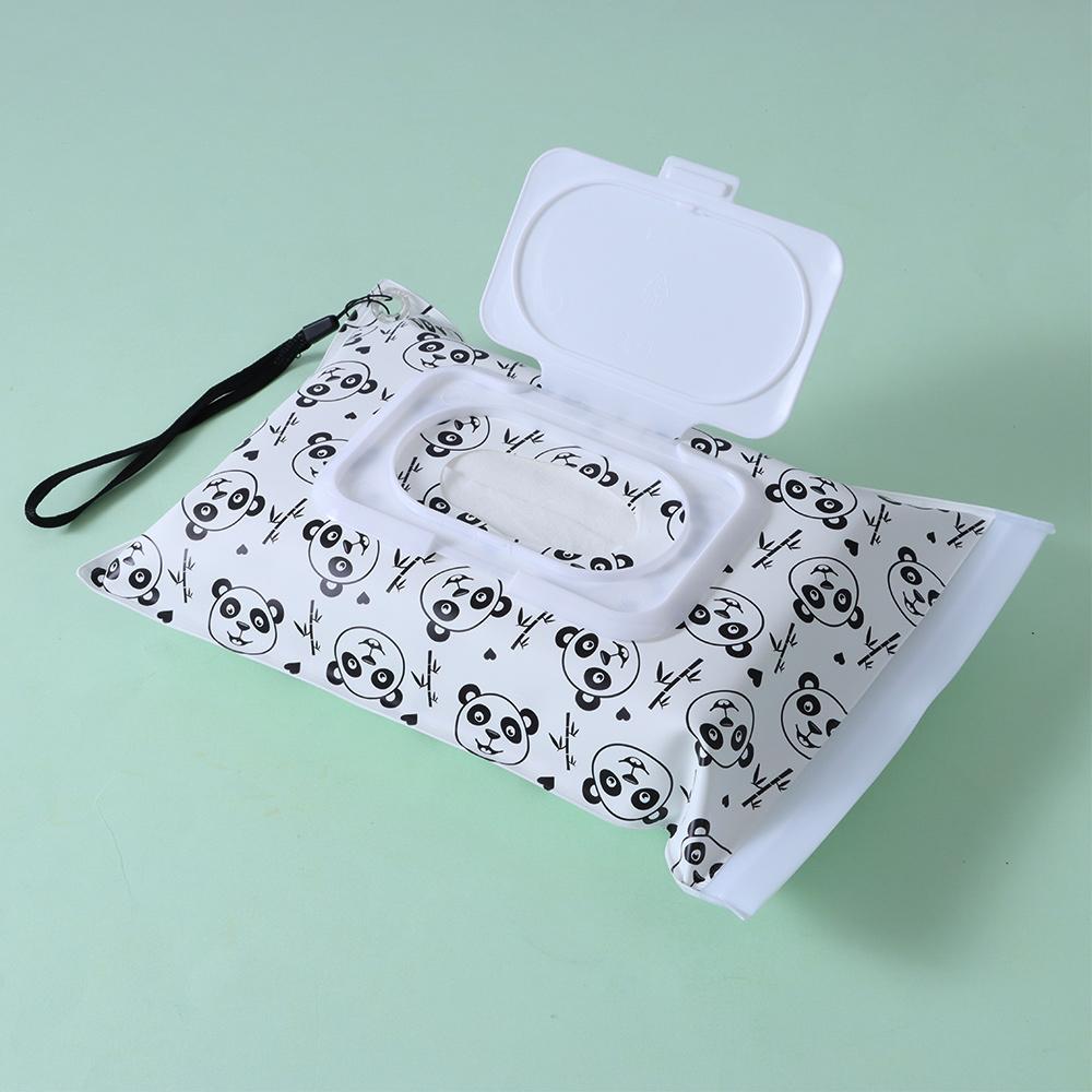 Удобный контейнер-раскладушка с застежкой-кнопкой для чистых салфеток