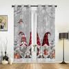 Christmas Tree Decoration Curtains for Bedroom Living Room Drapes Kitchen Children's Room Window Curtain Modern Home Decor