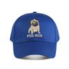 Pug Mom Cute Outdoor Activities Baseball Cap Sunhat Unisex Snapback Cap Womens