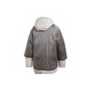 adidas Спортивная двухслойная куртка с капюшоном, женская куртка металлик-серый FT2459