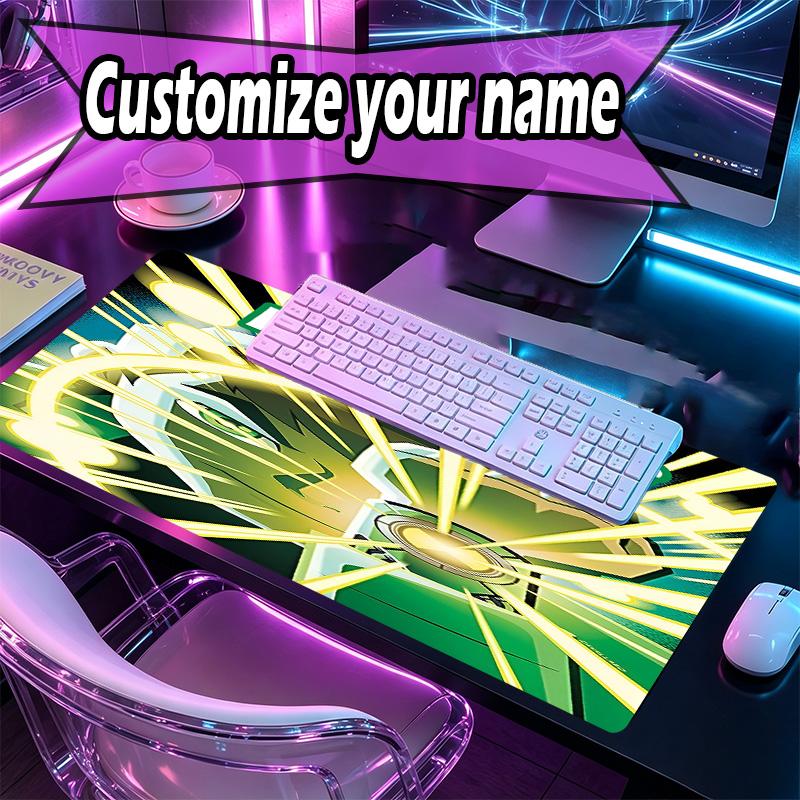 Custom Name Personalized Ben 10 Cartoon Pattern Mousepad, Laptop PC Desk Mat, Decorative Desk Mat for Home Keyboard Pad Gift