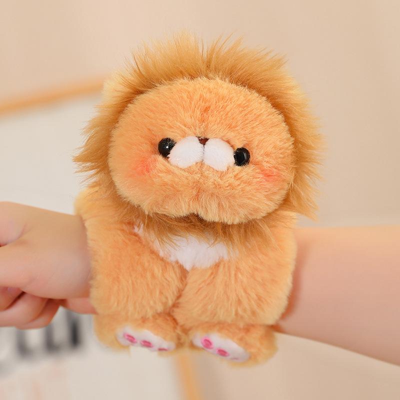 Cute Animal Slap Bracelet Doll Plush Toy Cute Elephant Lion Bracelet Doll Children's Rag Doll