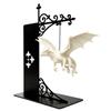 Fantasy Dragon Bookshelf Lamp Gothic Library Bookshelf Lamp Dragon Bookend Light  Book Lovers Gift