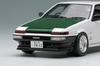 Сборная модель EIDOLON 143 Toyota Sprinter Trueno (АЕ86) (3 двери) Tk-Street Вер. белый (Зеленый карбоновый капот) Готовая модель EM718
