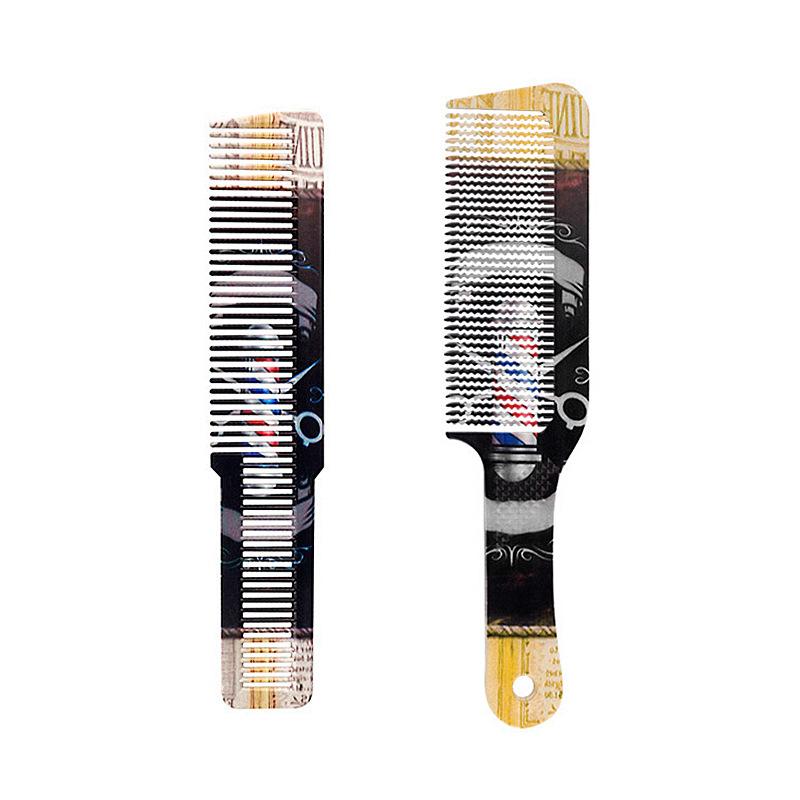High Temperature Resistant Hairdressing Salon Barber Hairbrush Haircut Comb Set Resin Common Comb Flat Top