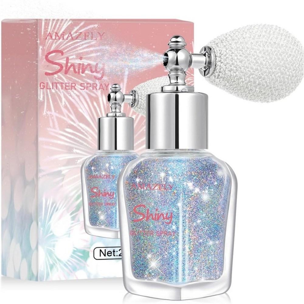 Body Glitter Spray Festival Makeup Loose Powder 1 pcs Glint-Rainbow