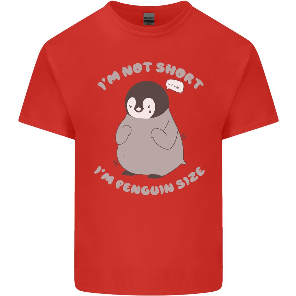 Im Not Short Im Penguine Size Funny Unisexs Light Cotton TShirt