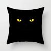Lovely Cartoon Black Cat Cushion Cover Pillow Cover Sofa Car Home Decoration Room Decoration 45*45cm