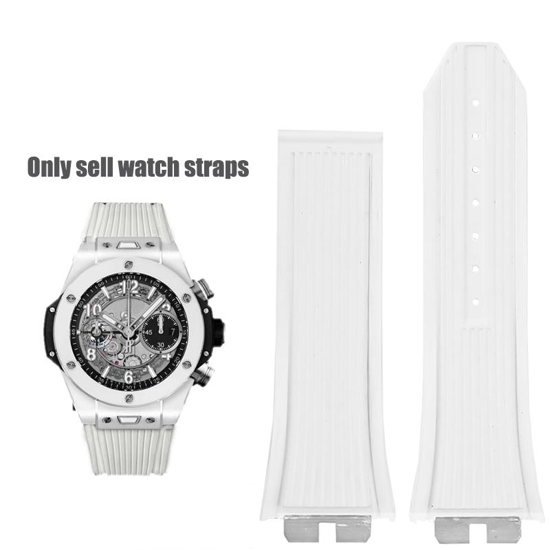 Для Hublot тату SANG BLEU фторкаучук Ремешок для часов Hengbao 415 414 Быстросъемный Для мужчин VITON Ремешок для часов 28*18 мм FKM браслет