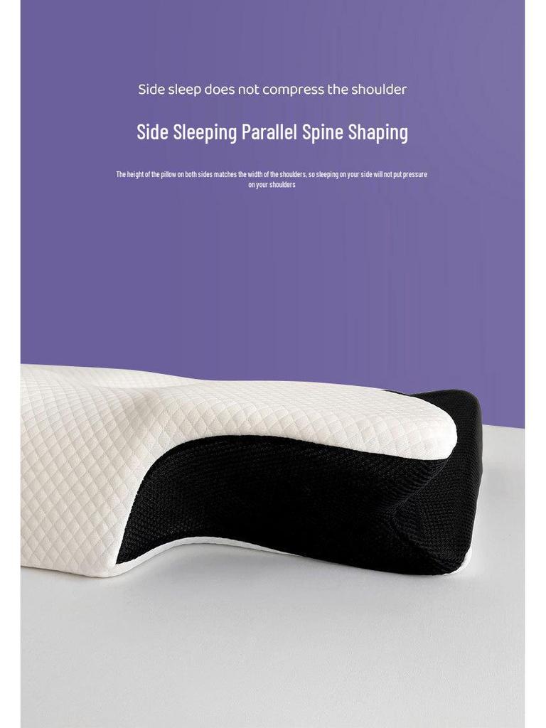 Cross-Border Butterfly Memory Foam Neck Support Pillow - Cervical & High-Profile Design with Slow-Rebound Feature