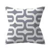 Чехол для подушки с геометрическим узором 45x45 Полиэстер Серая наволочка Диванные подушки Декоративные подушки Домашний декор Наволочки