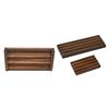 4 Rows Challenge Display Coin Holder Stand (Walnut Finish) Coin Case Collector