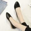 Spring and Summer New Slope Heel Pointed Toe Foot Cover Soft Leather Fashion Mother Shoes