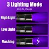 UV Flashlight LED Ultraviolet Torch Zoomable Mini Ultra Violet Lights 395nm Inspection Lamp Pet Urine Stain Detector Tools