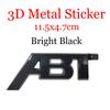 Car Front Grille Emblem Auto Trunk ABT Logo Badge Stickers Accessories For B5 SLINE A4 B8 B6 B7 B9 A3 8P 8V 8L A6 TT RS C5 RS3 5G