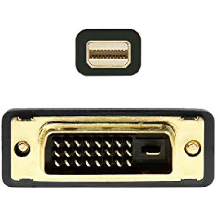 Câble convertisseur - AISENS - A125-0363 - Mini DP vers DVI - 2,0 m - Résolution 1920x1080