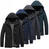 Autumn and Winter Outdoor Sports Mountaineering Jacket Men's Waterproof Breathable Jacket Jacket Men's Hooded Jacket