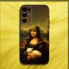 Чехол для телефона M-Mona Lisa Pat Dog Art для Samsung S24, S21, S22, S23, S30, Ultra, S20, Plus, Fe, Lite, Note, 10, 9, 5G, Черный, Мягкий