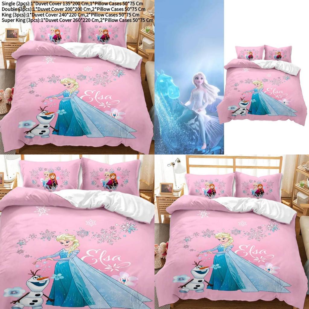 Замороженный Фланелевый Комплект Пододеяльника Для Декора Спальни И Подарка