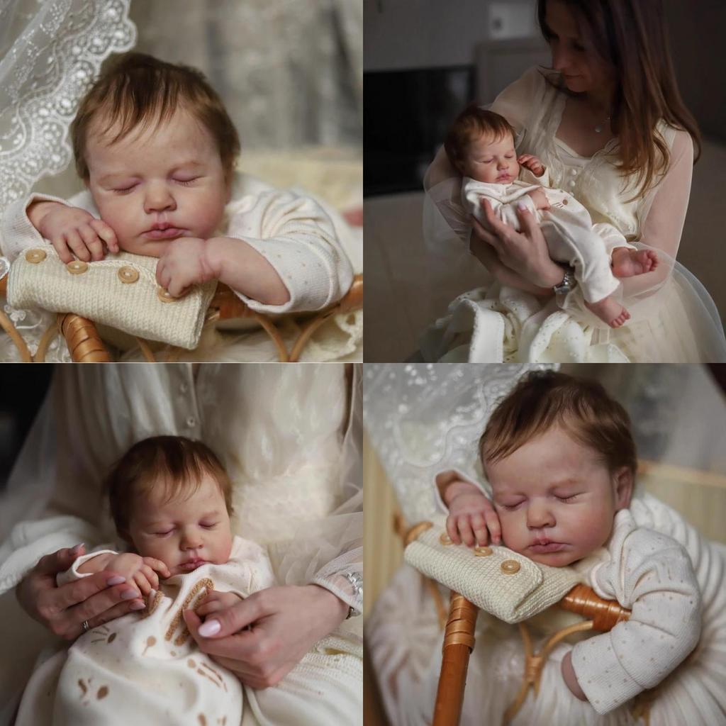 Реборн Baby Loulou, 19 дюймов, силиконовая кукла с реалистичными чертами, для коллекционеров и в подарок