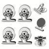 4Pcs Stainless Steel Powerful Magnetic Clip Round Fridge Clips New Magnet Clip