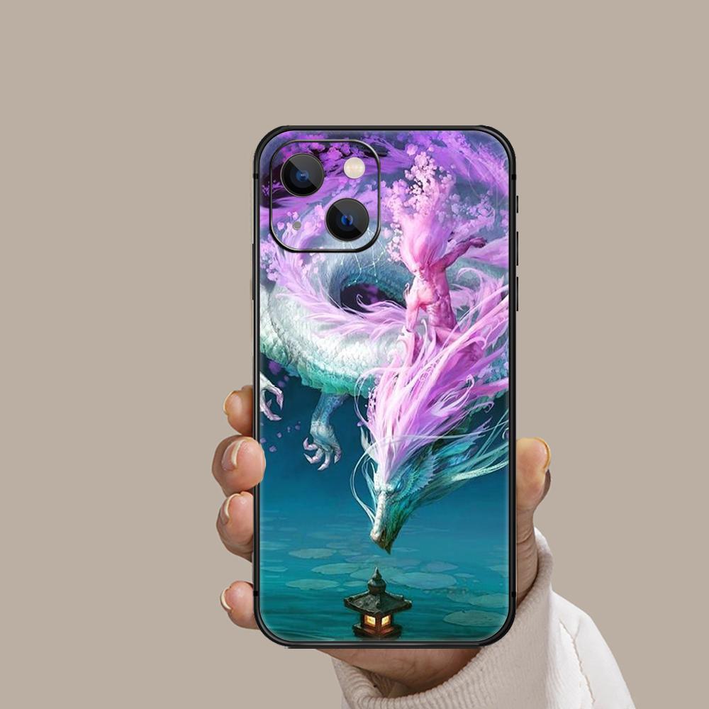 Чехол для телефона с изображением китайского дракона для iPhone Xiaomi Mi Samsung Galaxy Redmi Note AS 11 12 13 14 15 22 23 24 5G Pro Plus Max Fe Ultra