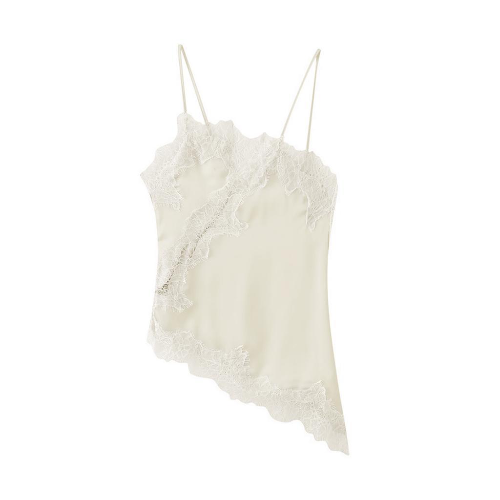 Женские топы-майки из шелкового сатина с V-образным вырезом, повседневные майки без рукавов, нарядные летние рубашки