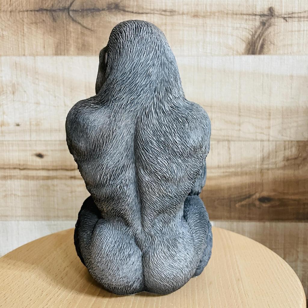 Ubia Gorilla Smartphone Stand, 12 X 11 X 19 Cm, Doll Figurine, Animal Ornament, Garden Decor, Gorilla, H20379-A